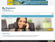 Tablet Screenshot of paycheck.in